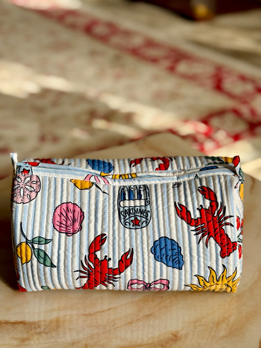 Italian Summer print beauty pouch