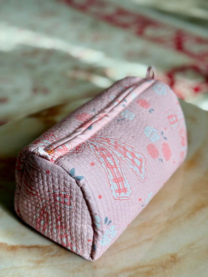 Coquette print beauty pouch