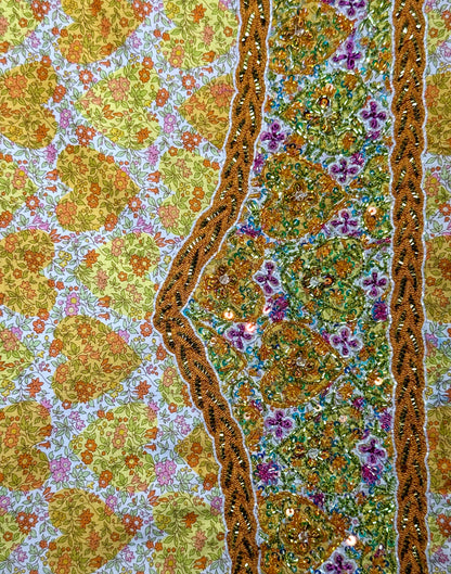 Liberty Chamomile Hearts with moving Beaded Necklaces