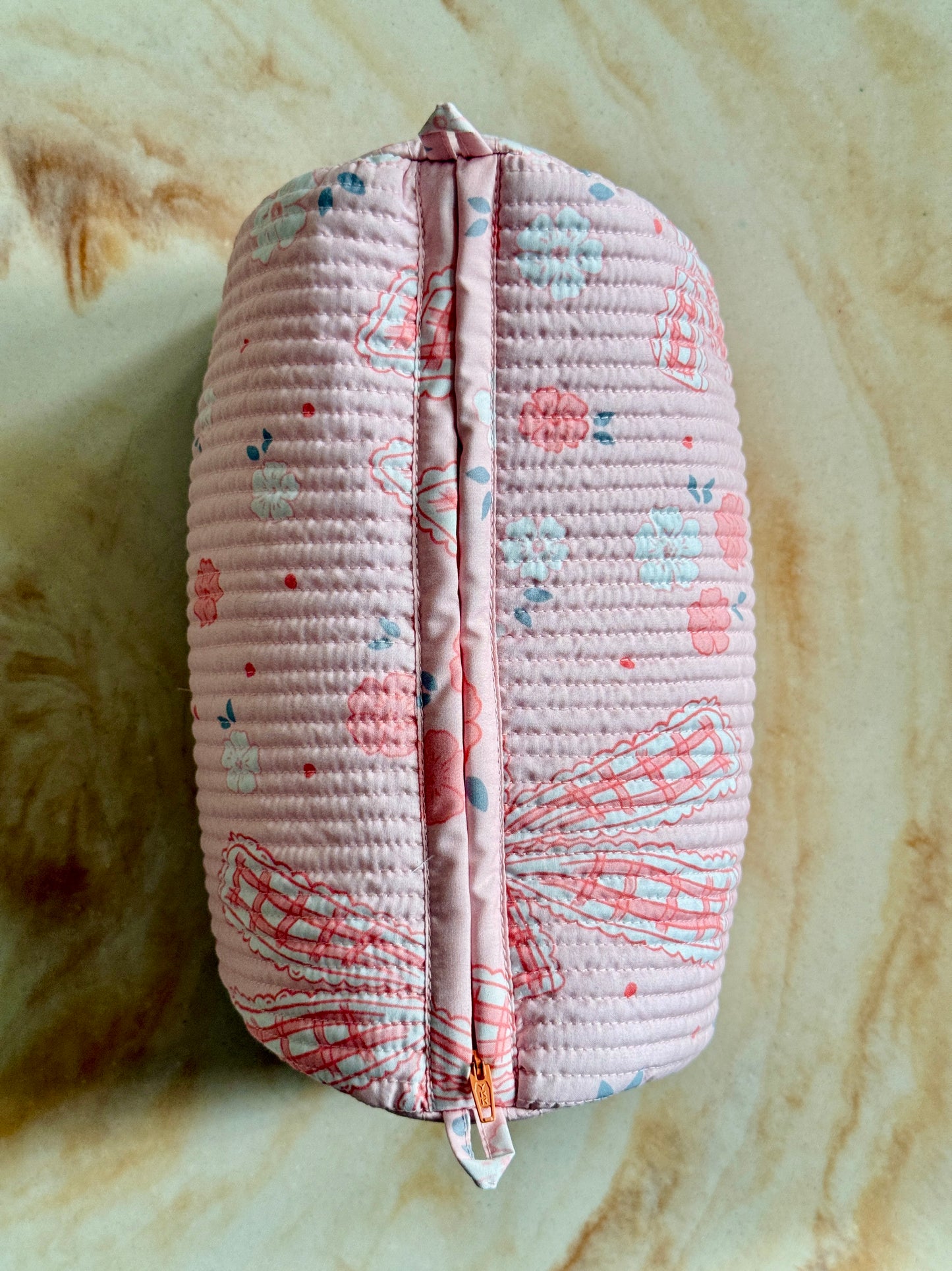 Coquette print beauty pouch