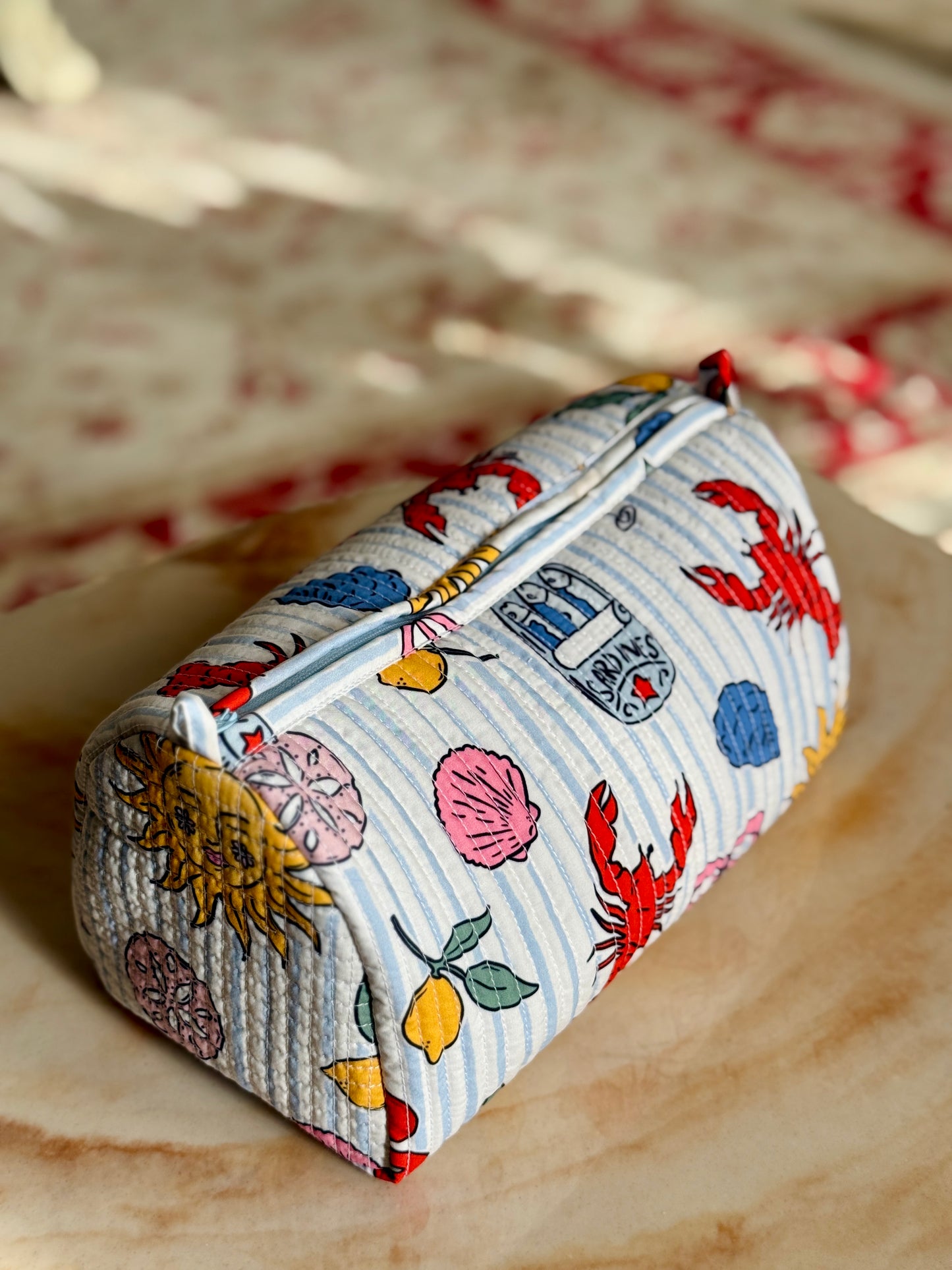Italian Summer print beauty pouch