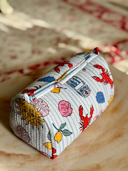 Italian Summer print beauty pouch