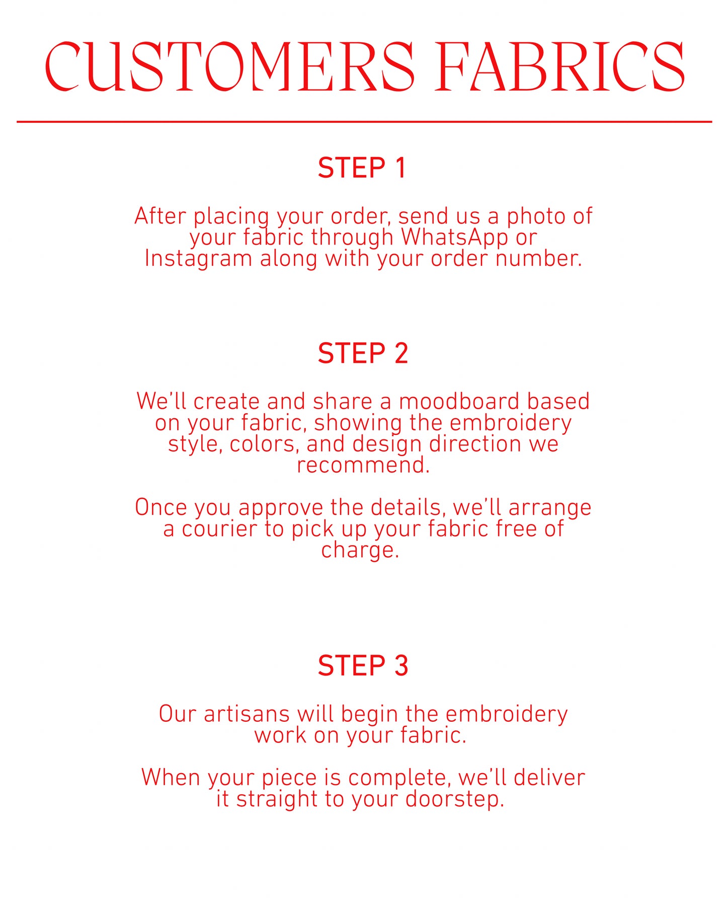 Customers fabrics (LIBERTY SILK ONLY)