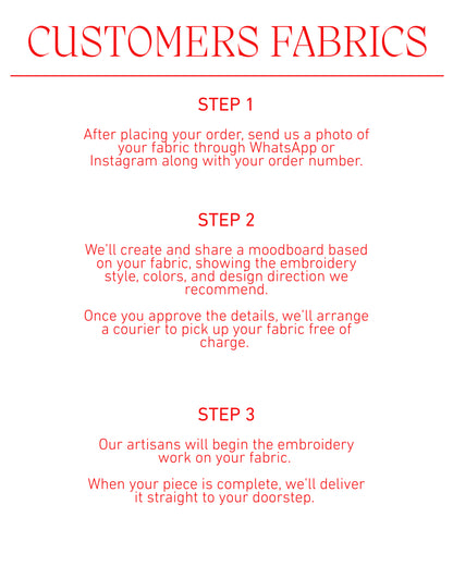 Customers fabrics (LIBERTY SILK ONLY)