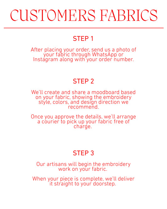 Customers fabrics (LIBERTY SILK ONLY)