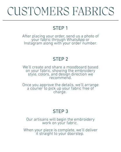 Customers fabrics (COTTON ONLY)