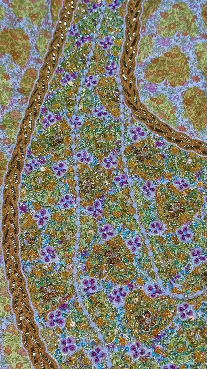 Liberty Chamomile Hearts with moving Beaded Necklaces